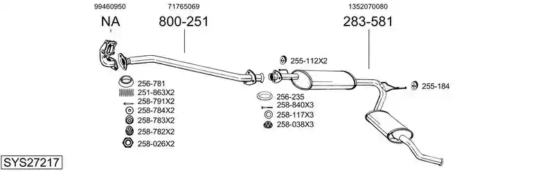 BOSAL SYS27217