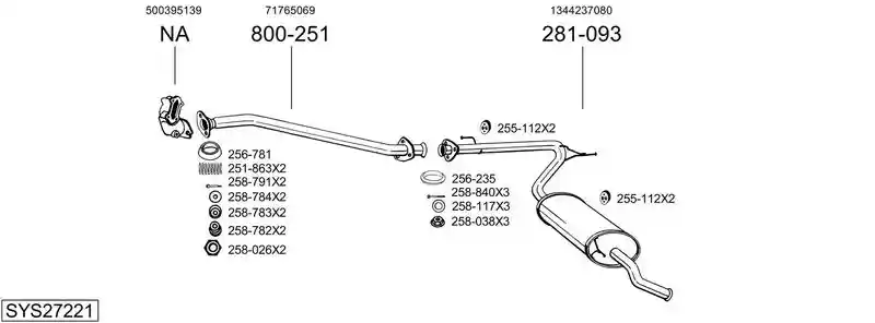 BOSAL SYS27221 BOSAL SYS27221