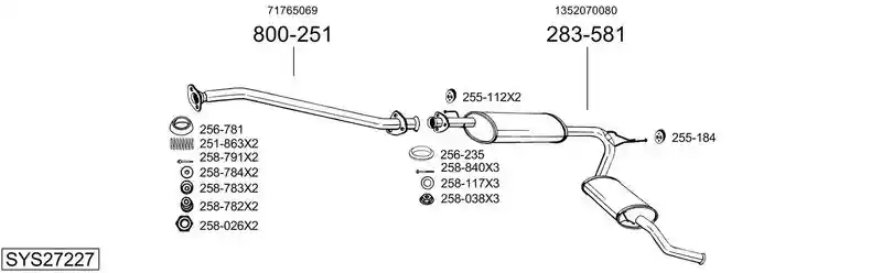 BOSAL SYS27227 BOSAL SYS27227