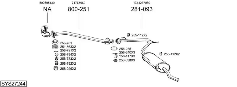 BOSAL SYS27244 BOSAL SYS27244