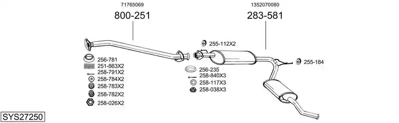 BOSAL SYS27250 BOSAL SYS27250