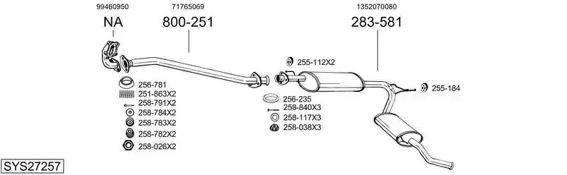 BOSAL SYS27257