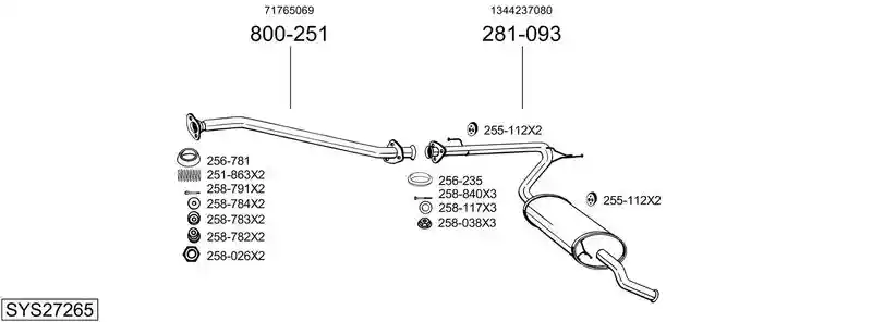 BOSAL SYS27265