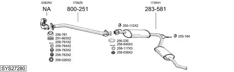 BOSAL SYS27280