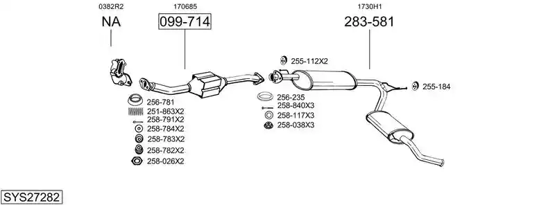 BOSAL SYS27282