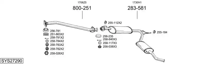 BOSAL SYS27290