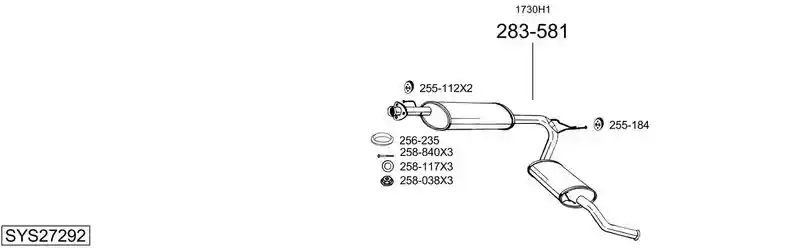 BOSAL SYS27292