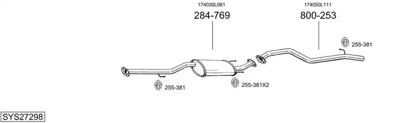 BOSAL SYS27298