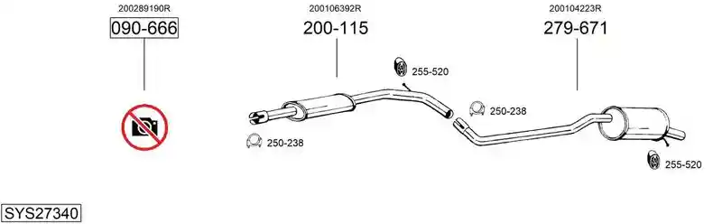 BOSAL SYS27340