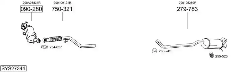 BOSAL SYS27344