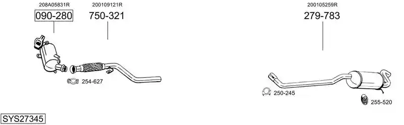BOSAL SYS27345