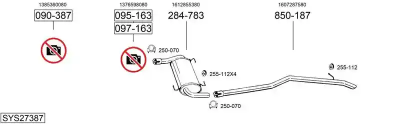 BOSAL SYS27387