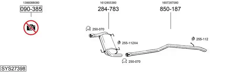 BOSAL SYS27398