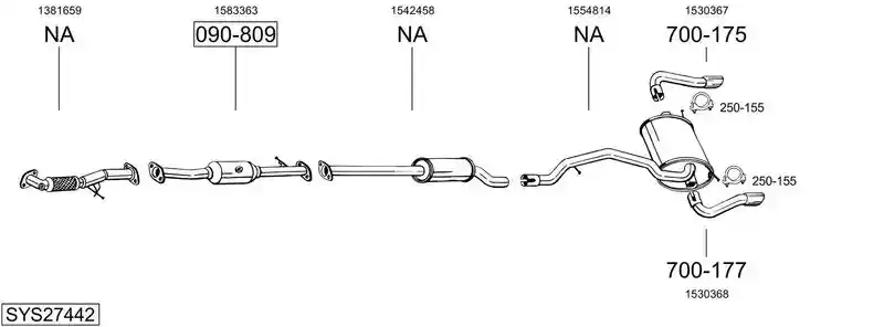 BOSAL SYS27442