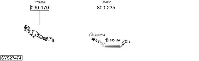 BOSAL SYS27474