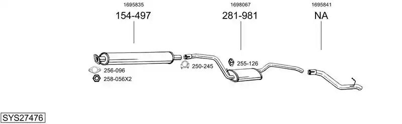 BOSAL SYS27476