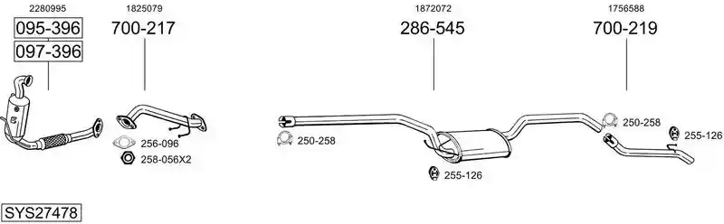 BOSAL SYS27478
