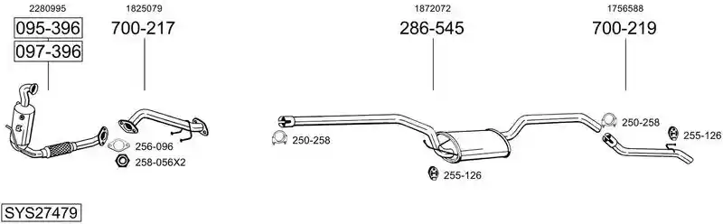 BOSAL SYS27479