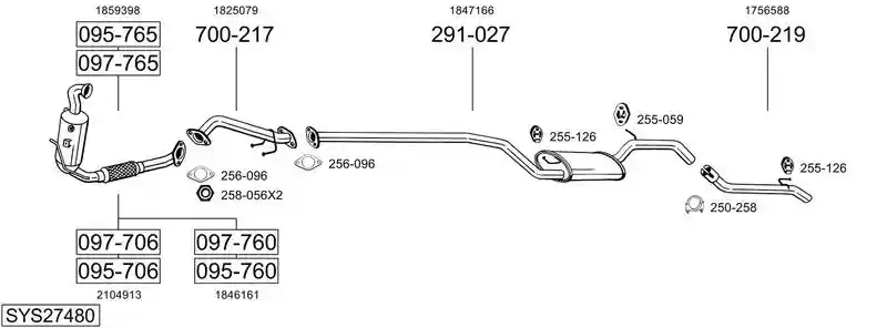 BOSAL SYS27480