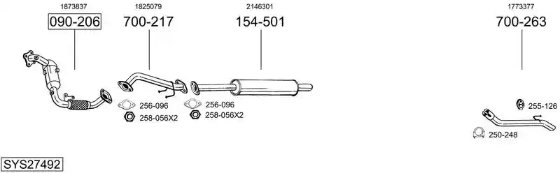 BOSAL SYS27492