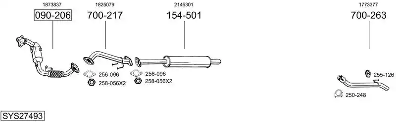 BOSAL SYS27493