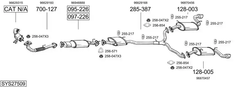 BOSAL SYS27509