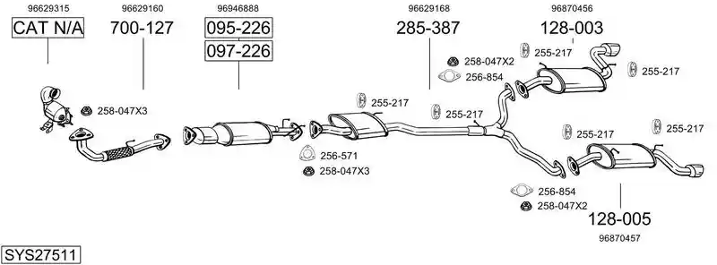 BOSAL SYS27511
