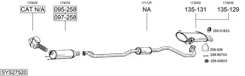BOSAL SYS27520