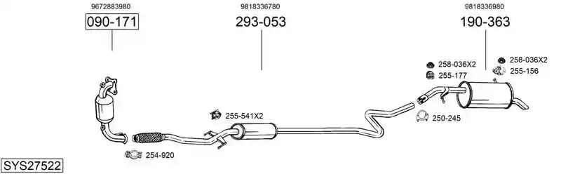 BOSAL SYS27522