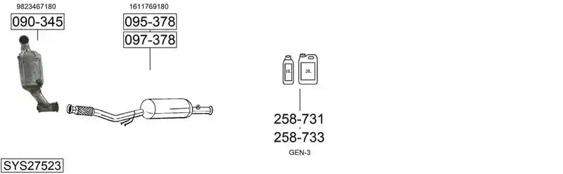 BOSAL SYS27523