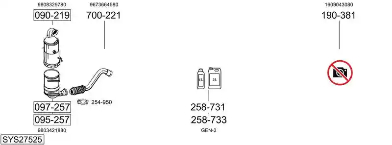 BOSAL SYS27525