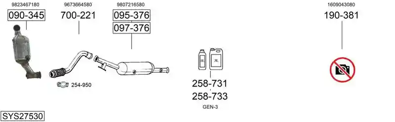 BOSAL SYS27530