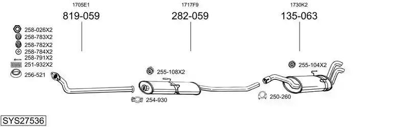 BOSAL SYS27536