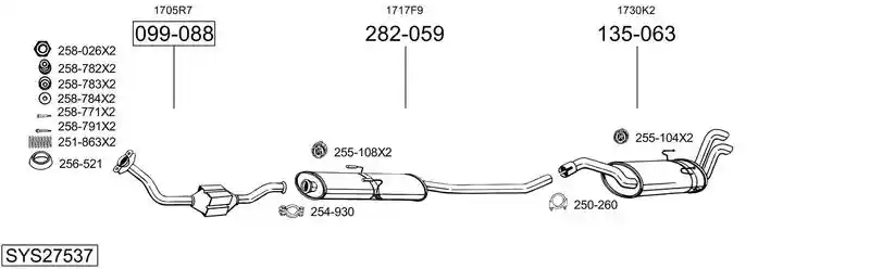 BOSAL SYS27537