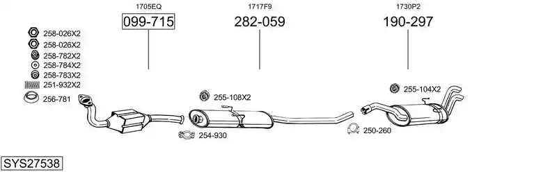 BOSAL SYS27538