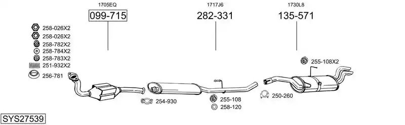 BOSAL SYS27539