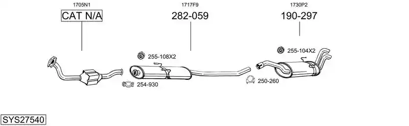 BOSAL SYS27540