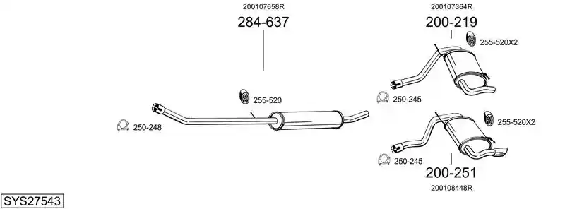 BOSAL SYS27543