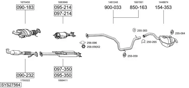 BOSAL SYS27564