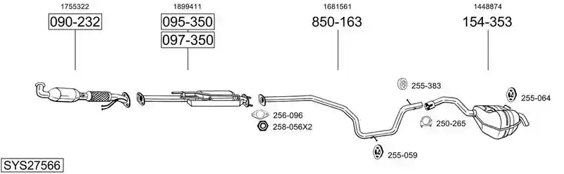 BOSAL SYS27566