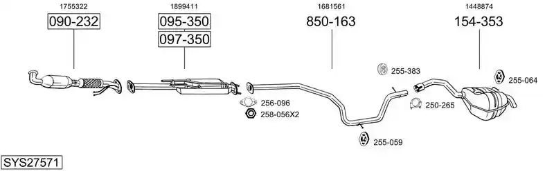 BOSAL SYS27571
