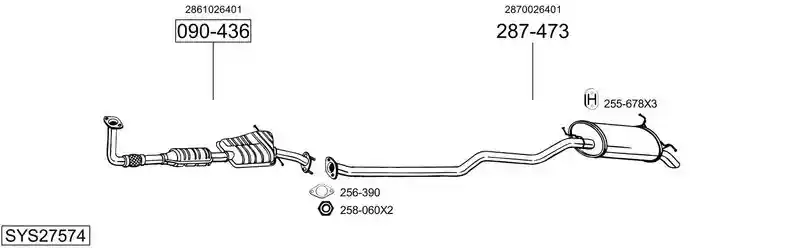 BOSAL SYS27574