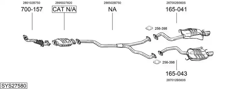 BOSAL SYS27580