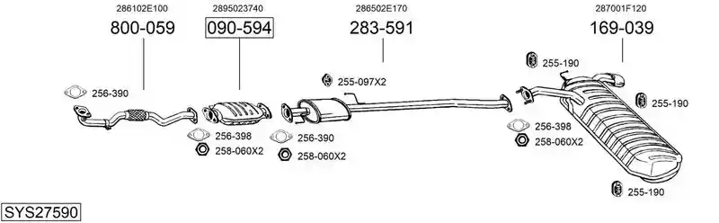 BOSAL SYS27590