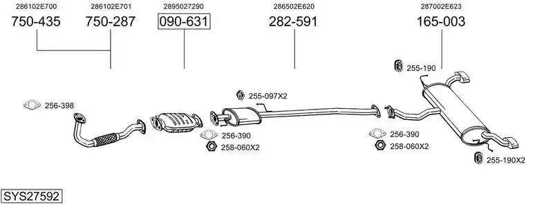 BOSAL SYS27592