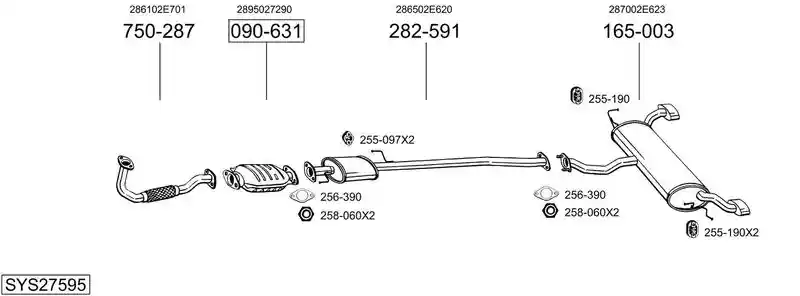 BOSAL SYS27595