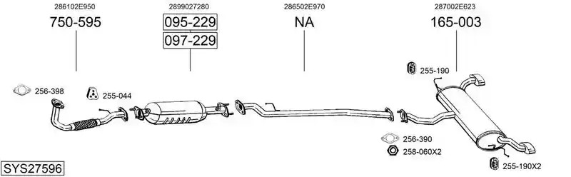 BOSAL SYS27596
