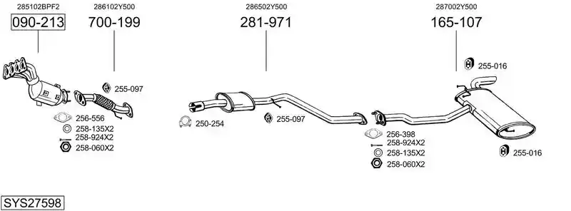 BOSAL SYS27598
