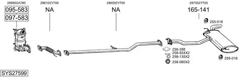 BOSAL SYS27599