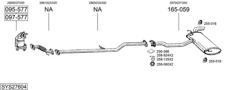 BOSAL SYS27604
